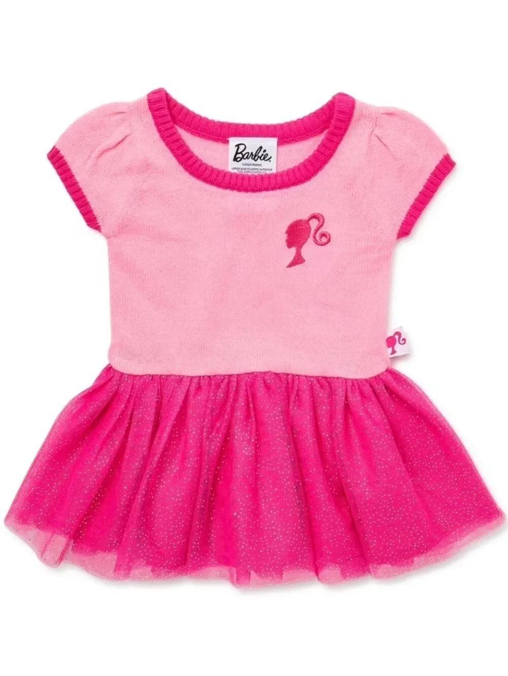 Barbie Baby Girl Pink Sweater Dress